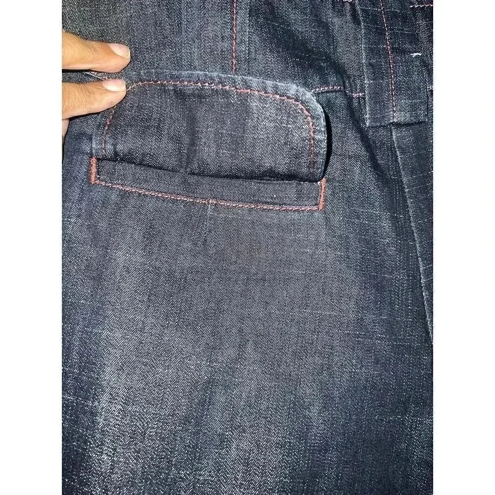 Anthropologie Plus Fours Denim Pleated Shorts Women Size 6 - Picture 4 of 7